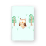 front view of personalized RFID blocking passport travel wallet with 2 design