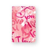 front view of personalized RFID blocking passport travel wallet with 03 design