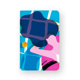 front view of personalized RFID blocking passport travel wallet with 02 design