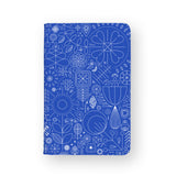 front view of personalized RFID blocking passport travel wallet with 3 design