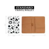 standard size of personalized RFID blocking passport travel wallet with Scandinavian design