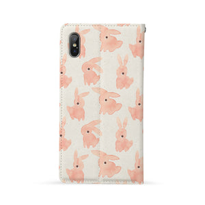 Back Side of Personalized Huawei Wallet Case with Farmer Animals design - swap