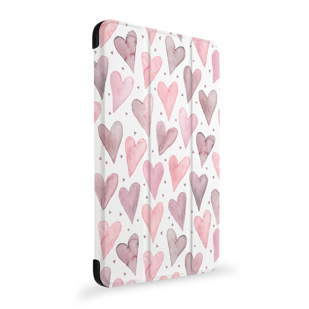 the side view of Personalized Samsung Galaxy Tab Case with Love design