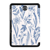 the back view of Personalized Samsung Galaxy Tab Case with Flower design