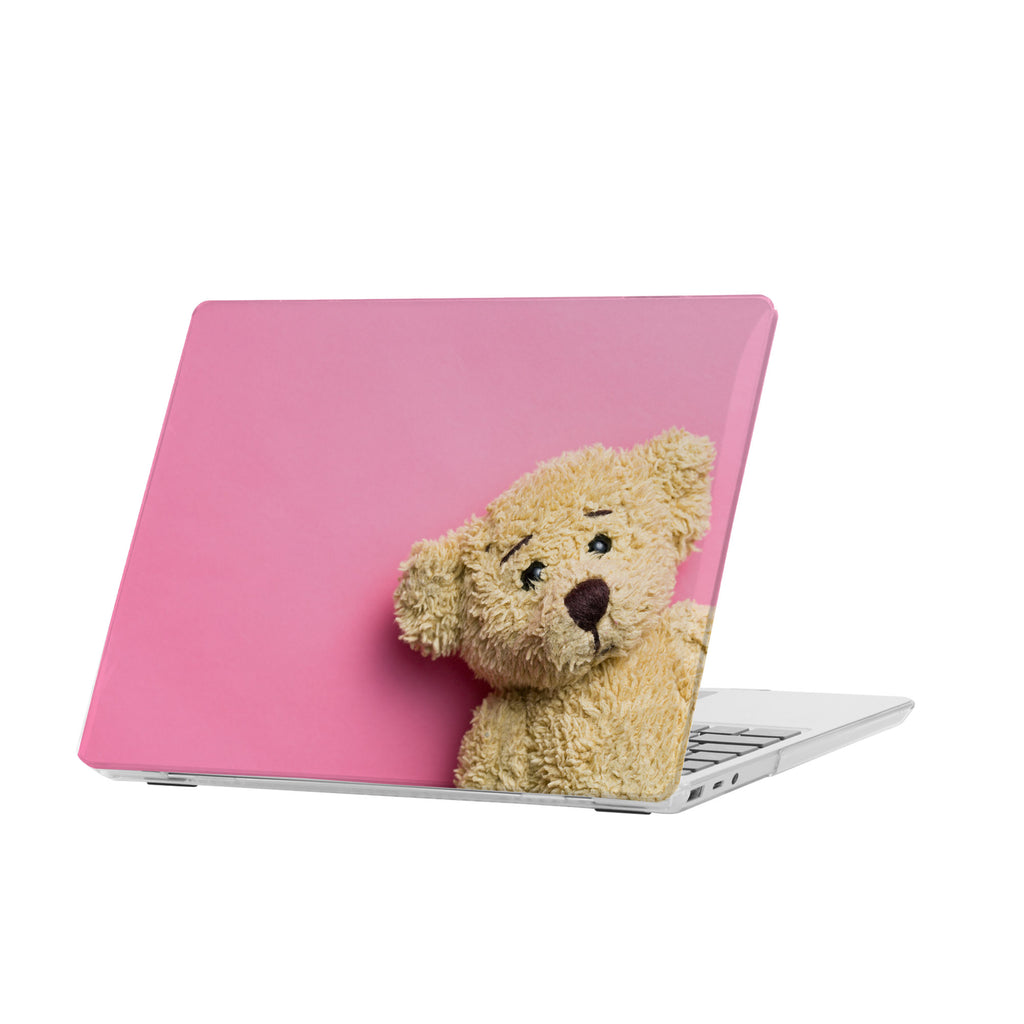 personalized microsoft laptop case features a lightweight two-piece design and Bear print