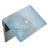 hardshell case with Marble Gold design has matte finish resists scratches
