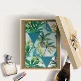 Personalized Samsung Galaxy Tab Case with Tropical Leaves design in a gift box