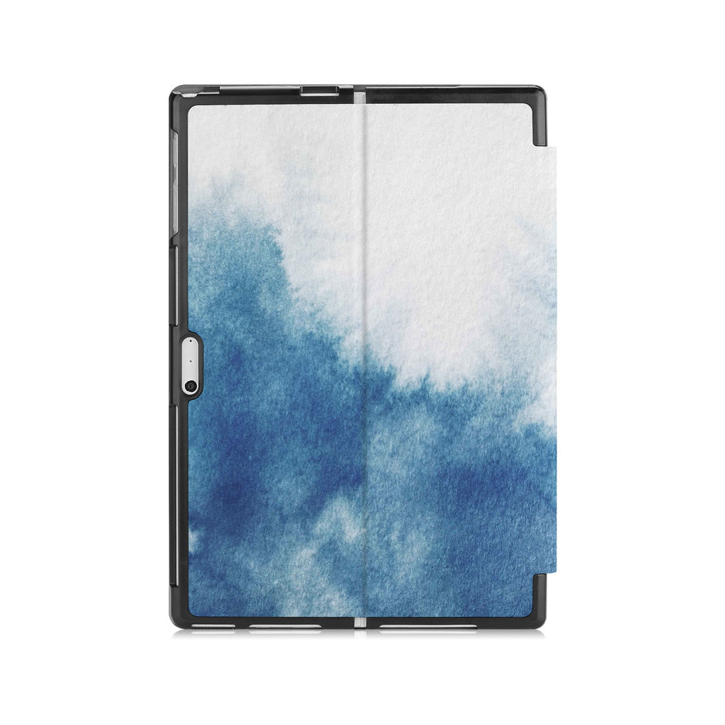 the back side of Personalized Microsoft Surface Pro and Go Case with Abstract Ink Painting design