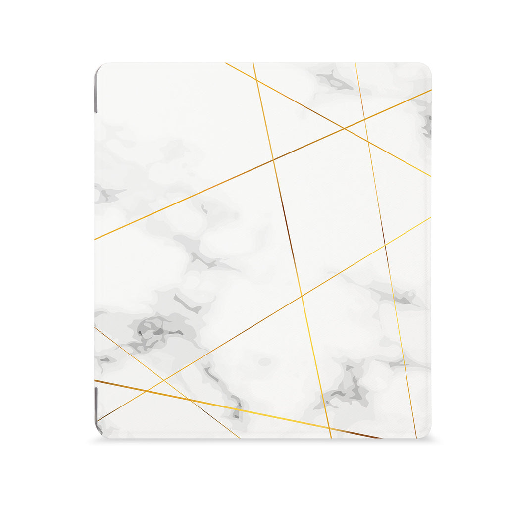 the Front View of Personalized Kindle Oasis Case with Marble 2020 design - swap