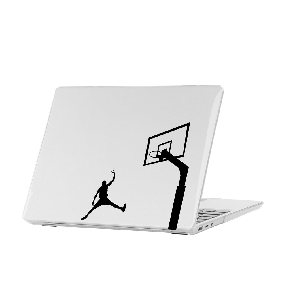 personalized microsoft laptop case features a lightweight two-piece design and Basketball print