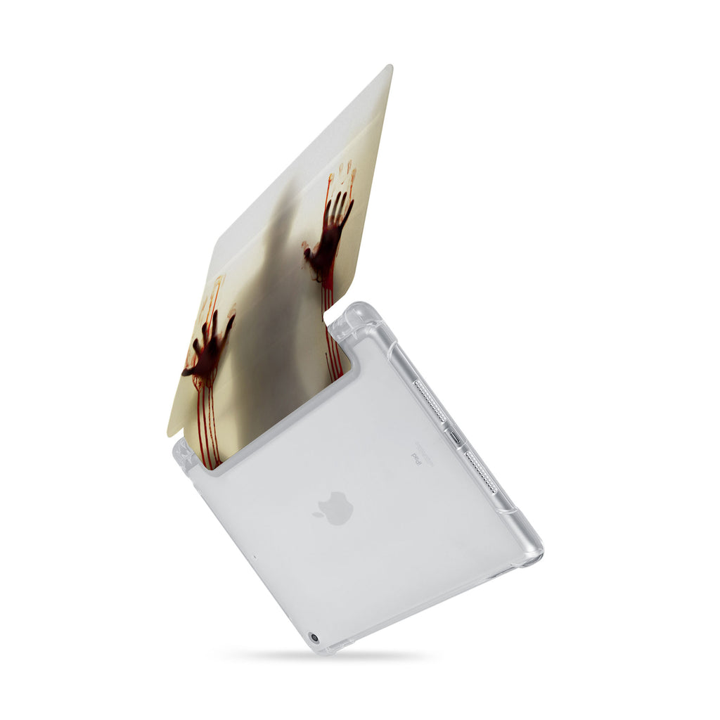 iPad SeeThru Casd with Horror Design  Drop-tested by 3rd party labs to ensure 4-feet drop protection