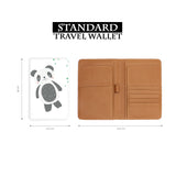 standard size of personalized RFID blocking passport travel wallet with Cute Animals design