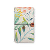 the front top view of midori style traveler's notebook with Pink Flower design