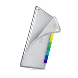 iPad SeeThru Casd with Rainbow Design 