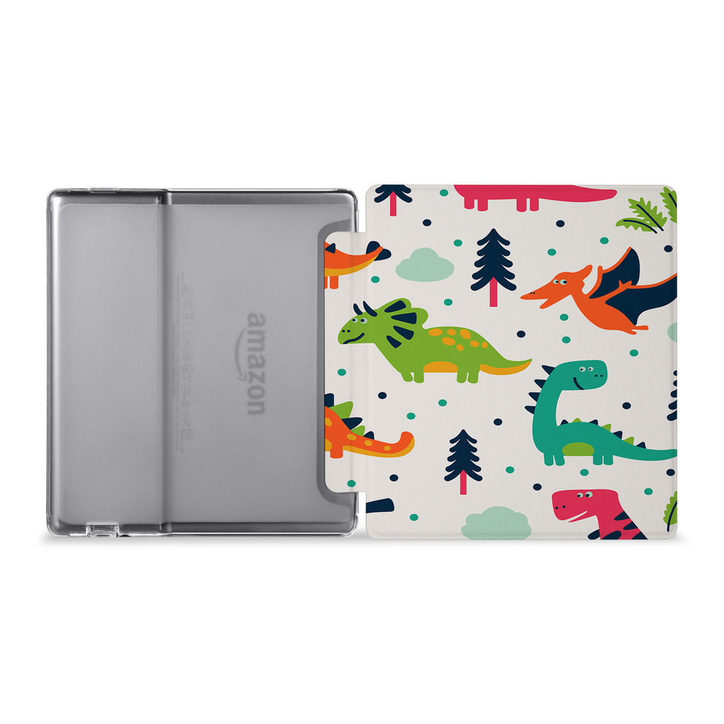 The whole view of Personalized Kindle Oasis Case with Dinosaur design