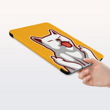 a hand is holding the Personalized Samsung Galaxy Tab Case with Cat Fun design