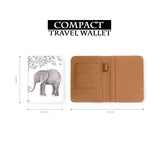 compact size of personalized RFID blocking passport travel wallet with Watercolor Niceness design