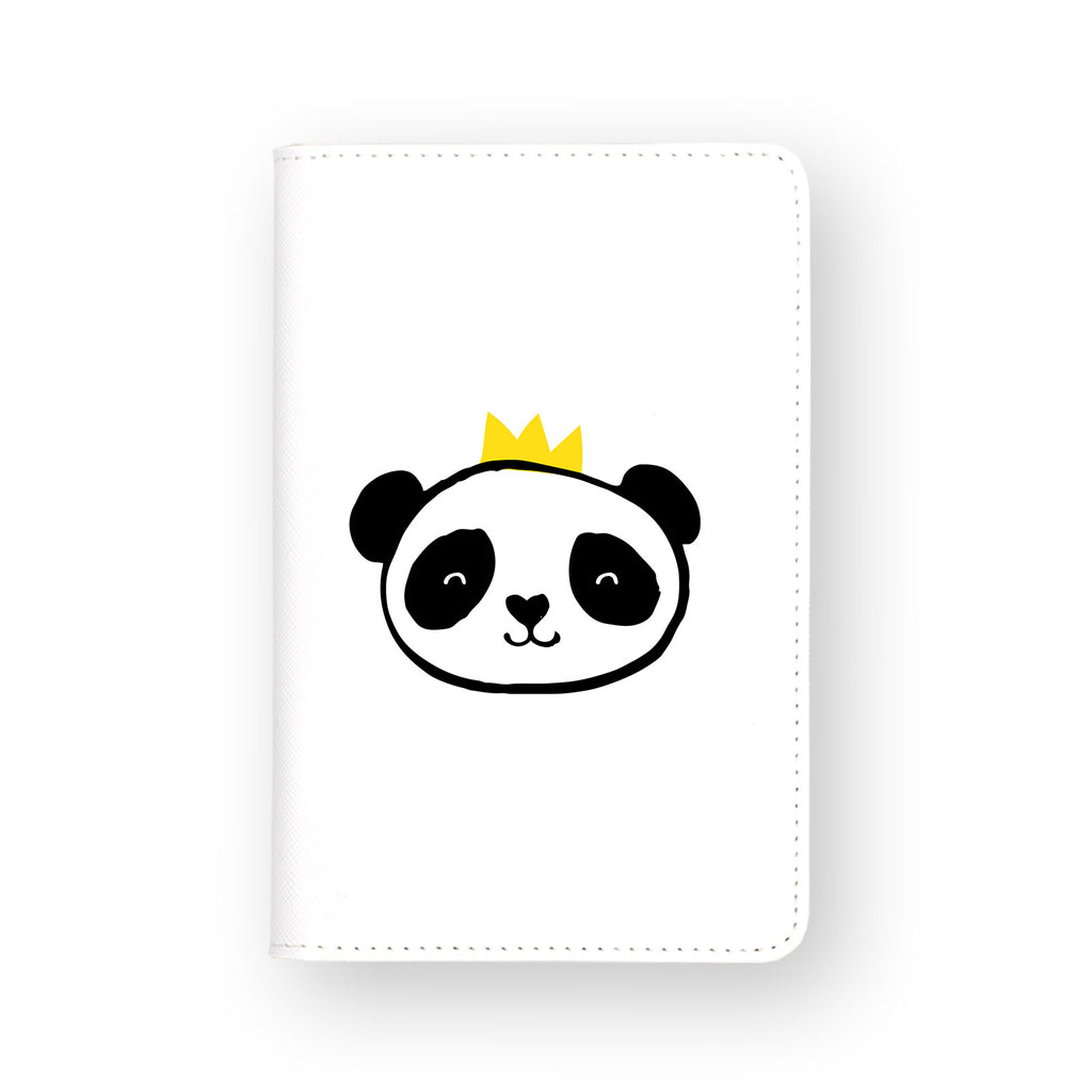 front view of personalized RFID blocking passport travel wallet with Doodle design