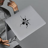 hardshell case with AppleLogoFun design holds up to scratches, punctures, and dents