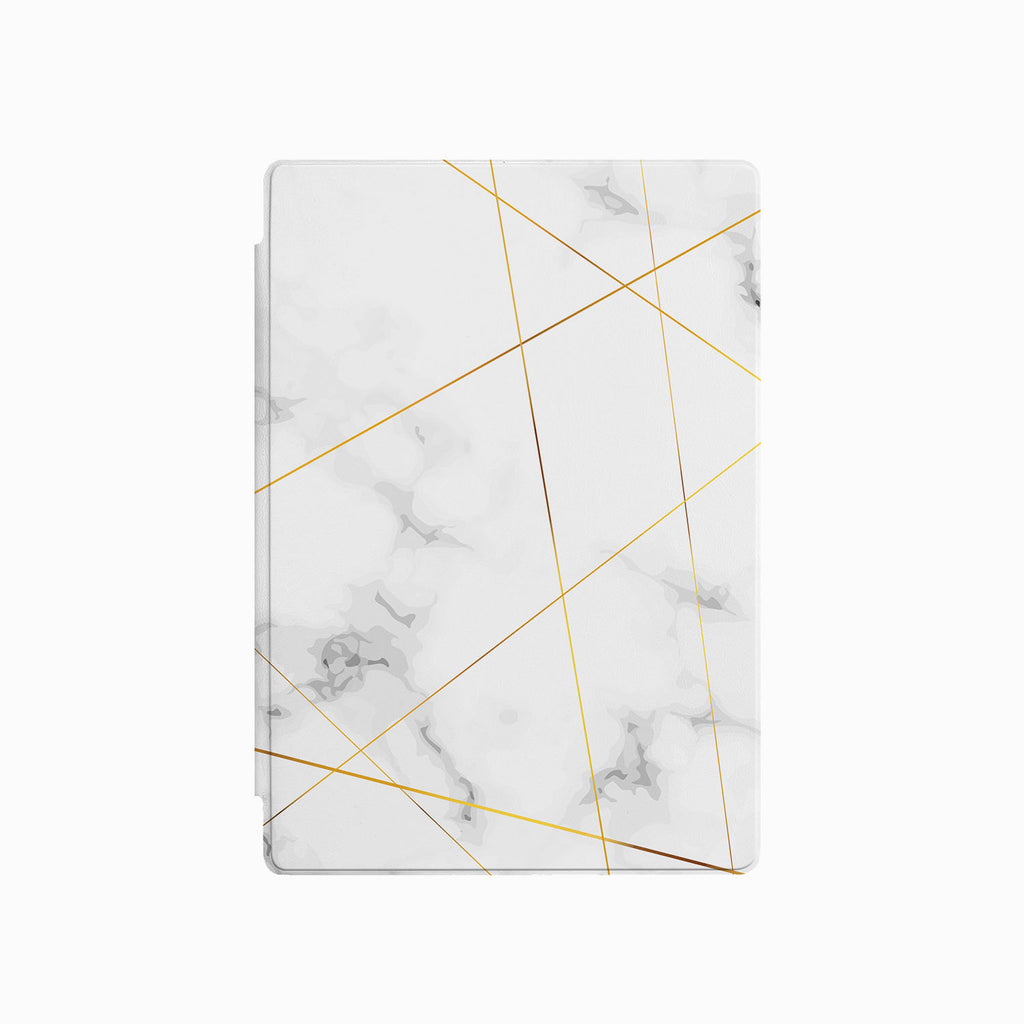 the front side of Personalized Microsoft Surface Pro and Go Case with Marble 2020 design