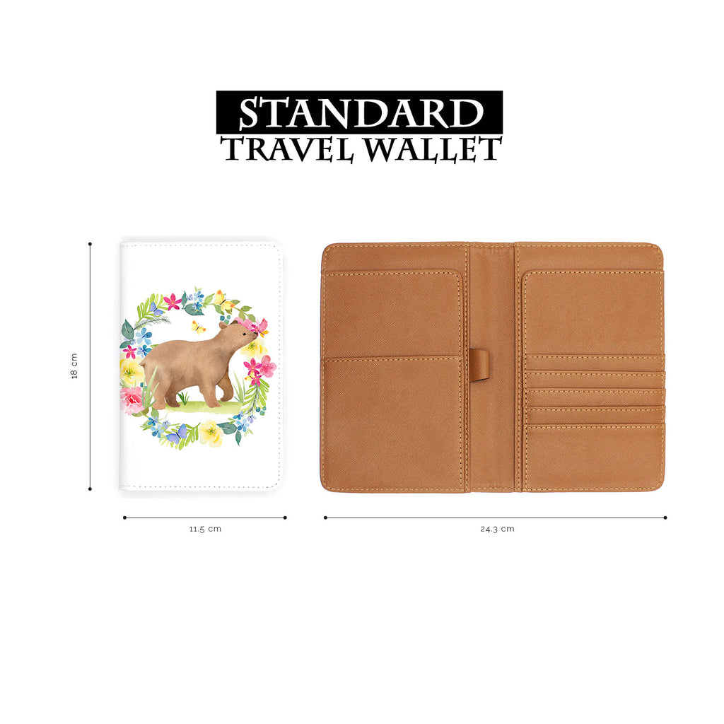 standard size of personalized RFID blocking passport travel wallet with Spring design