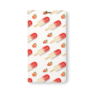 Front Side of Personalized Samsung Galaxy Wallet Case with IceCream design