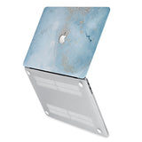 hardshell case with Marble Gold design has rubberized feet that keeps your MacBook from sliding on smooth surfaces