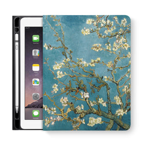 frontview of personalized iPad folio case with Oil Painting design