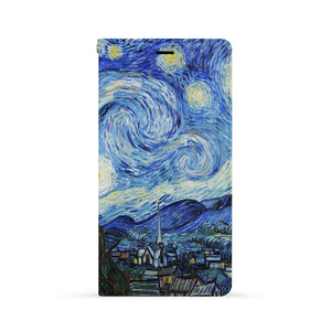 Front Side of Personalized iPhone Wallet Case with Oil Painting design