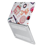 hardshell case with Makeup Kit design has rubberized feet that keeps your MacBook from sliding on smooth surfaces