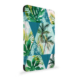 the side view of Personalized Samsung Galaxy Tab Case with Tropical Leaves design