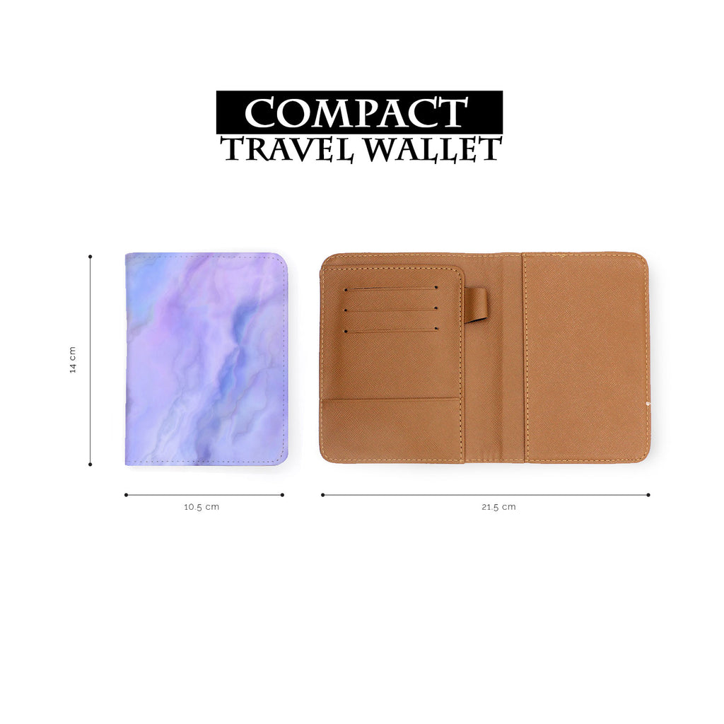 compact size of personalized RFID blocking passport travel wallet with Abstract Art design
