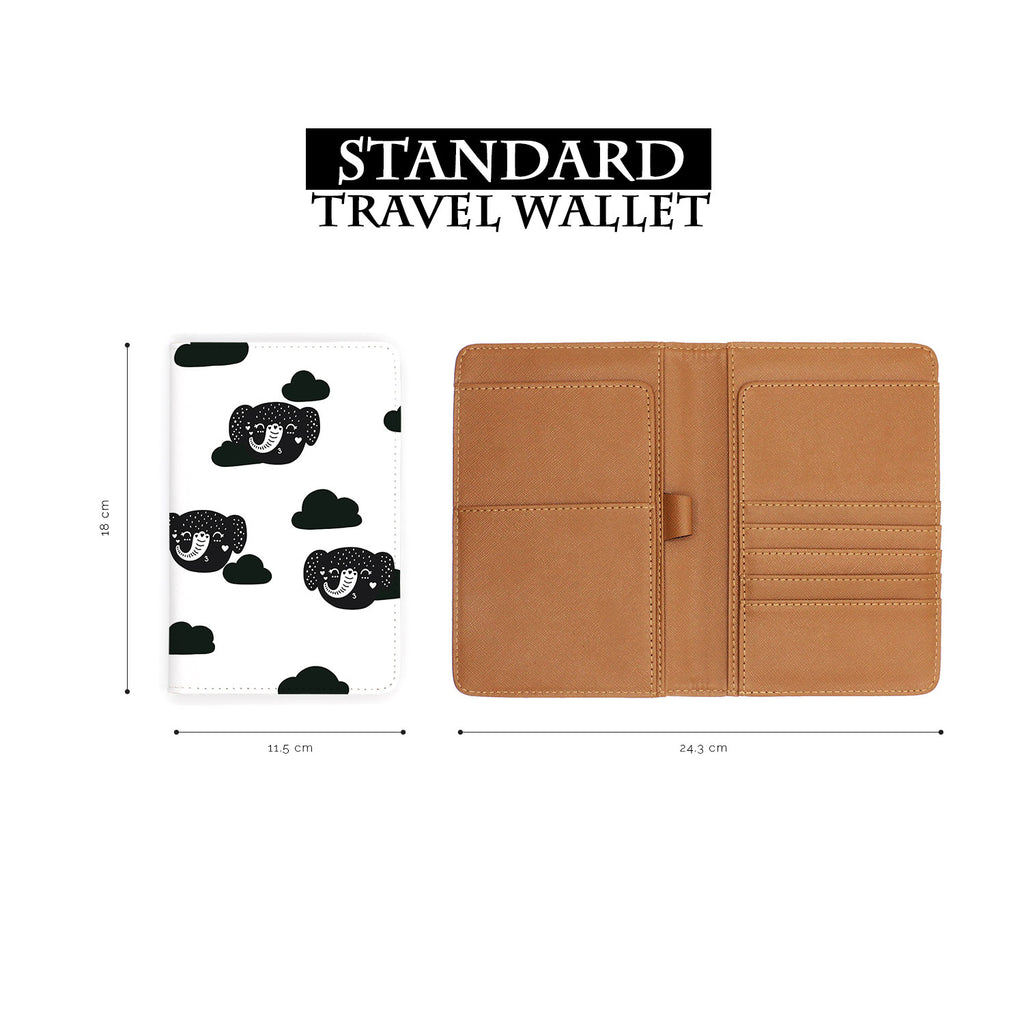 standard size of personalized RFID blocking passport travel wallet with Nursery Rhymes design
