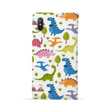 Back Side of Personalized iPhone Wallet Case with Dinosaur design - swap