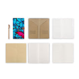 midori style traveler's notebook with Butterfly design, refills and accessories