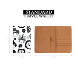 standard size of personalized RFID blocking passport travel wallet with Inversion Party design