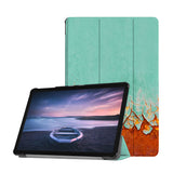 Personalized Samsung Galaxy Tab Case with Rusted Metal design provides screen protection during transit