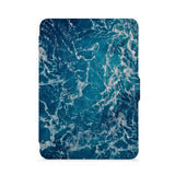 front view of personalized kindle paperwhite case with Ocean design - swap