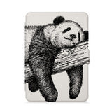 front view of personalized kindle paperwhite case with Cute Animal design - swap