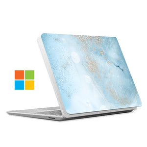 The #1 bestselling Personalized microsoft surface laptop Case with Marble Gold design