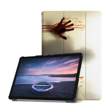 Personalized Samsung Galaxy Tab Case with Horror design provides screen protection during transit