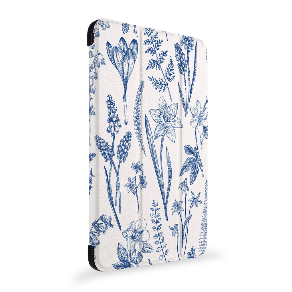 the side view of Personalized Samsung Galaxy Tab Case with Flower design