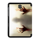 the back view of Personalized Samsung Galaxy Tab Case with Horror design