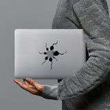 hardshell case with AppleLogoFun design combines a sleek hardshell design with vibrant colors for stylish protection against scratches, dents, and bumps for your Macbook