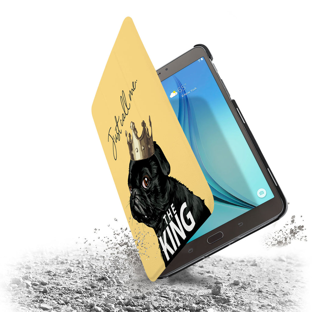 the drop protection feature of Personalized Samsung Galaxy Tab Case with Dog Fun design