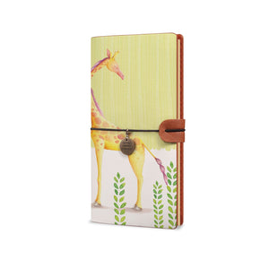 Traveler's Notebook - Cute Animal 2-the side view of midori style traveler's notebook - swap