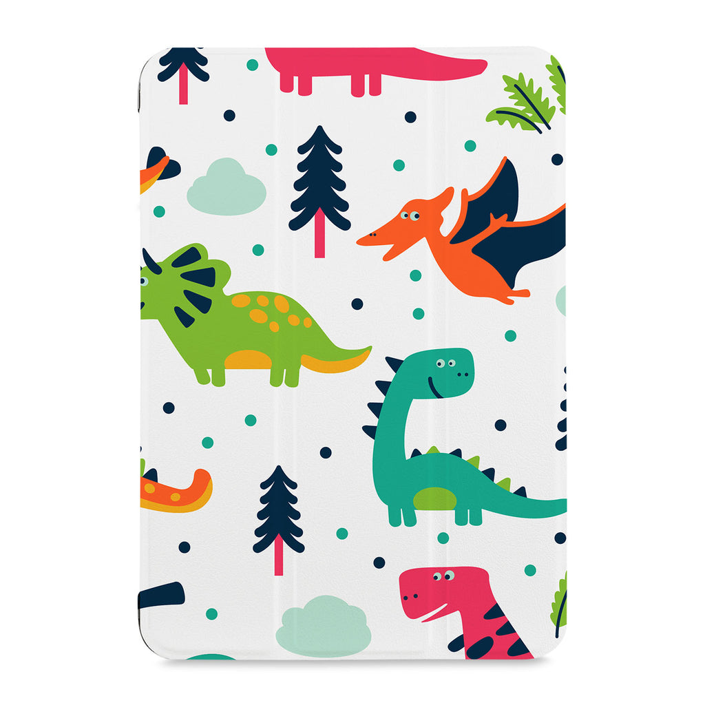 the front view of Personalized Samsung Galaxy Tab Case with Dinosaur design