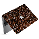 hardshell case with Coffee design has matte finish resists scratches