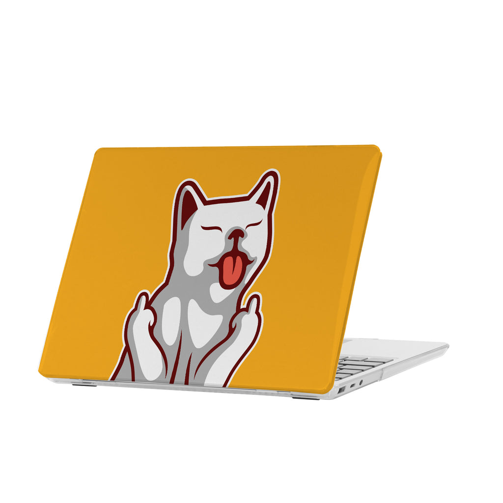 personalized microsoft laptop case features a lightweight two-piece design and Funny Cat print