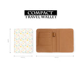 compact size of personalized RFID blocking passport travel wallet with Abstract Patterns design